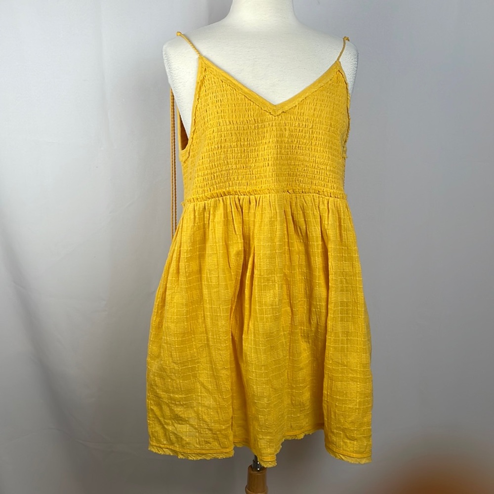 Yellow Sleeveless Summer Dress